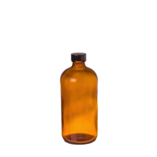 Cre8tion Amber Glass Bottle, 8oz, 26092